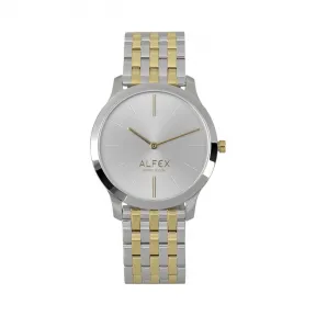 爱华时/Alfex 不锈钢/ Ip金抛光 石英机芯 5729-959