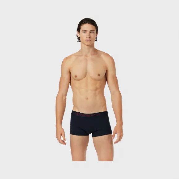 阿玛尼/Armani 弹力棉LOGO平角内裤套装两条装丨内衣 1112100A504