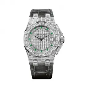 爱彼/Audemars Piguet  皇家橡树离岸型系列 18k白金  女表 67543BC.ZZ.D204CR.01