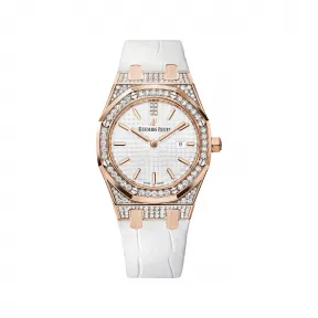 爱彼/Audemars Piguet  皇家橡树系列 18k玫瑰金镶钻  女表 67652OR.ZZ.D011CR.01