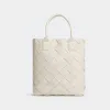 葆蝶家/Bottega Veneta 云雾白 100% 羔羊皮 女士 cabat托特手袋 570800VMAH12030