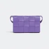 葆蝶家/Bottega Veneta 紫色 羊皮革 女士 cassette斜挎包 578004VMAY15311