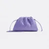 葆蝶家/Bottega Veneta 紫藤色 100% 羊皮革 女士 mini pouch迷你手拿包 585852VCPP14214