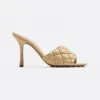 葆蝶家/Bottega Veneta 蔗糖色 羊皮革 女士 padded穆勒鞋 592015VBRR02624