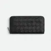葆蝶家/Bottega Veneta Intrecciato编织环绕式拉链钱包 593217VCPQ61127