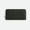 葆蝶家/Bottega Veneta Intrecciato编织环绕式拉链钱包 593217VCPQ63079