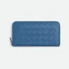 葆蝶家/Bottega Veneta Intrecciato编织环绕式拉链钱包 593217VCPQ64219