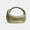 葆蝶家/Bottega Veneta 洞石绿 100% 羊皮革 女士 小号jodie肩背包 600261VCPP02916
