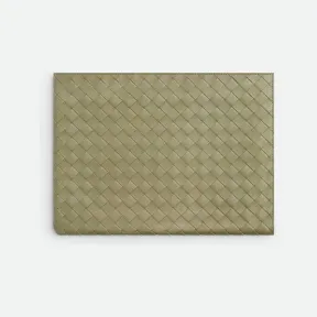 葆蝶家/Bottega Veneta Intrecciato编织半拉链手拿包 607479VCPQ32919