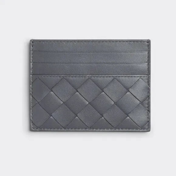 葆蝶家/Bottega Veneta 闪电灰 羊皮革/牛皮革 女士 信用卡包 635042VCPP31233