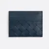葆蝶家/Bottega Veneta 深蓝色 牛皮革 男士 信用卡包 635057VCPQ33121