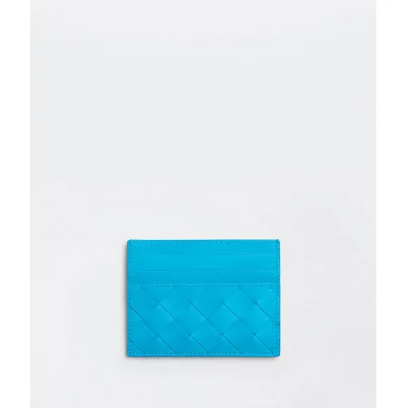 葆蝶家/Bottega Veneta 泳池蓝 牛皮革 男士 信用卡包 635057VCPQ34617