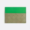 葆蝶家/Bottega Veneta 洞石色 / 鹦鹉绿 牛皮革  信用卡包 635057VCPQ52922