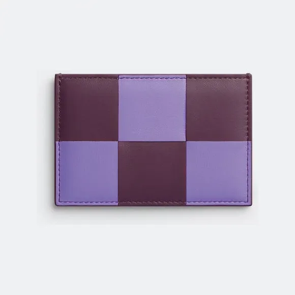 葆蝶家/Bottega Veneta 紫色 / 茄子紫 100% 牛皮革 女士 信用卡包 651401V2AC15316