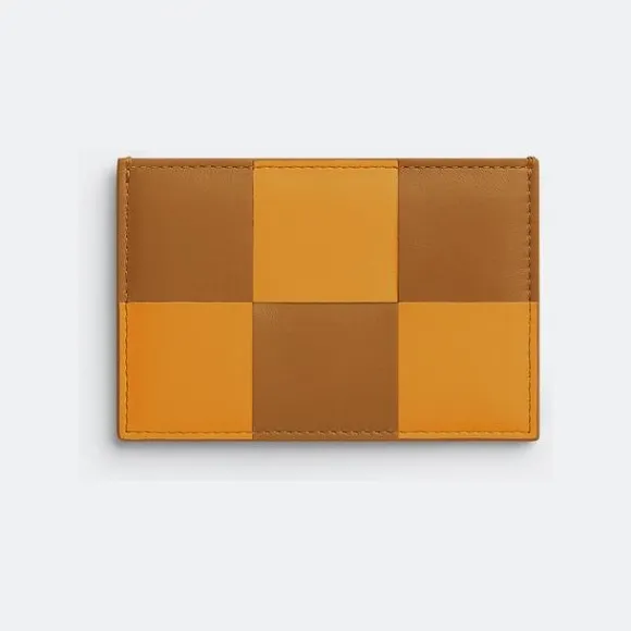 葆蝶家/Bottega Veneta 金棕色 / 驼色 100% 牛皮革 女士 信用卡包 651401V2AC17719