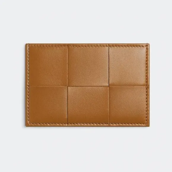葆蝶家/Bottega Veneta 驼色 羊皮革/牛皮革 女士 信用卡包 651401VCQC42593