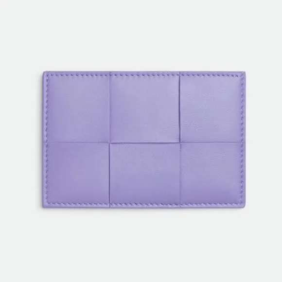 葆蝶家/Bottega Veneta 紫藤色 羊皮革/牛皮革 女士 信用卡包 651401VCQC44215