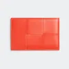 葆蝶家/Bottega Veneta 破晓红 羊皮革/牛皮革 女士 信用卡包 651401VCQC46583