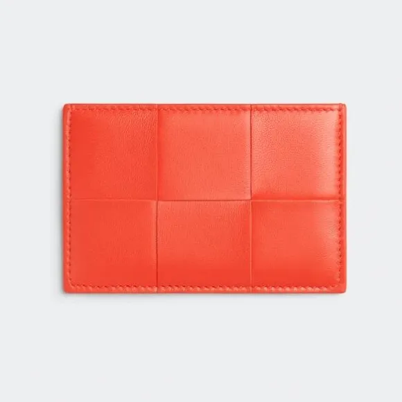 葆蝶家/Bottega Veneta 破晓红 羊皮革/牛皮革 女士 信用卡包 651401VCQC46583
