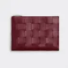 葆蝶家/Bottega Veneta 波尔多红 羊皮革 女士 中号pouch手拿包 652931VCQC16208
