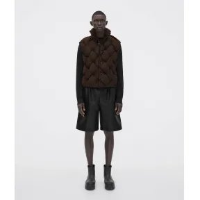 葆蝶家/Bottega Veneta 深巧克力色 100% 聚酰胺 男士 马甲 664055VF4K02113