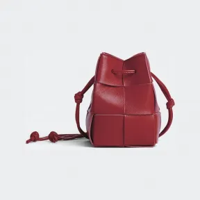 葆蝶家/Bottega Veneta DARK RED 女款 水桶包 680217VCQC46358