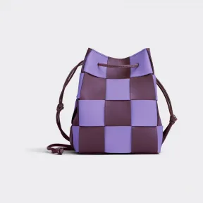 葆蝶家/Bottega Veneta 紫色 / 茄子紫 100% 牛皮革 女士 小号cassette水桶包 680218V2AC35317