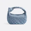 葆蝶家/Bottega Veneta 牛仔色 羊皮革 女士 teen jodie肩背包 690225V2H008792