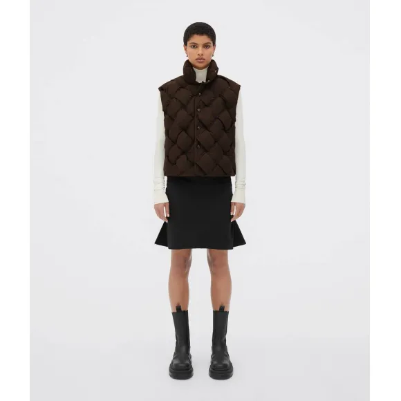 葆蝶家/Bottega Veneta 深巧克力色 尼龙 100% 女士 马甲 699579VF4K02113