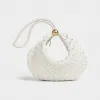 葆蝶家/Bottega Veneta 白色 羔羊皮革 女士 turn手拿包 701024V1W519009