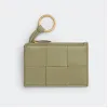 葆蝶家/Bottega Veneta 洞石绿 50%羔羊皮革、50%牛皮革 女士 钥匙包 701461VCQC42916
