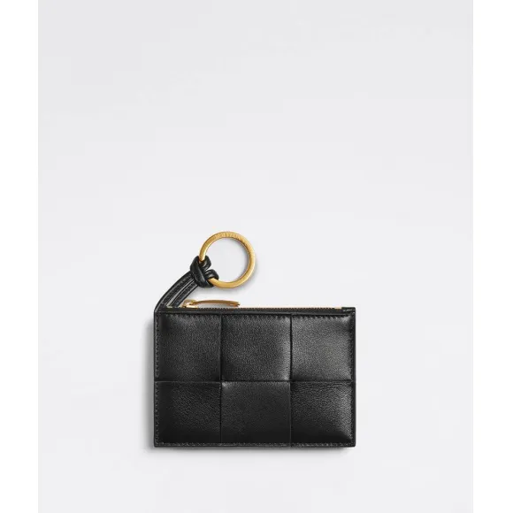 葆蝶家/Bottega Veneta BLACK 女款 钥匙包 701461VCQC48425