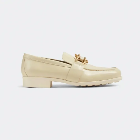 葆蝶家/Bottega Veneta 黄油色 牛皮革 女士 monsieur乐福鞋 708902V28R09311