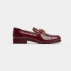 葆蝶家/Bottega Veneta 樱桃红 牛皮革 女士 monsieur乐福鞋 708902V2DW06084