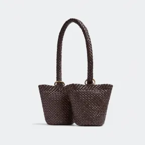 葆蝶家/Bottega Veneta 可可浆色 100% 羊皮革 女士 kalimero双水桶包 716929V01D02024