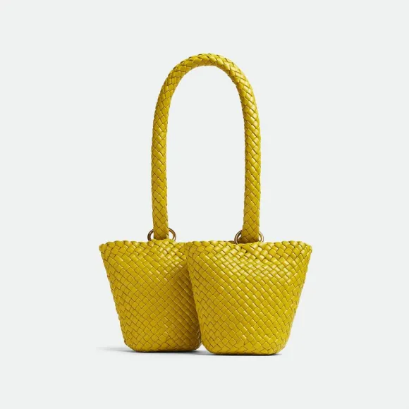 葆蝶家/Bottega Veneta 花粉黄 100% 羊皮革 女士 kalimero双水桶包 716929V01D07341