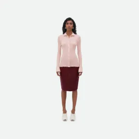 葆蝶家/Bottega Veneta 桑蚕丝羊绒罗纹开衫 724669V2DK05100