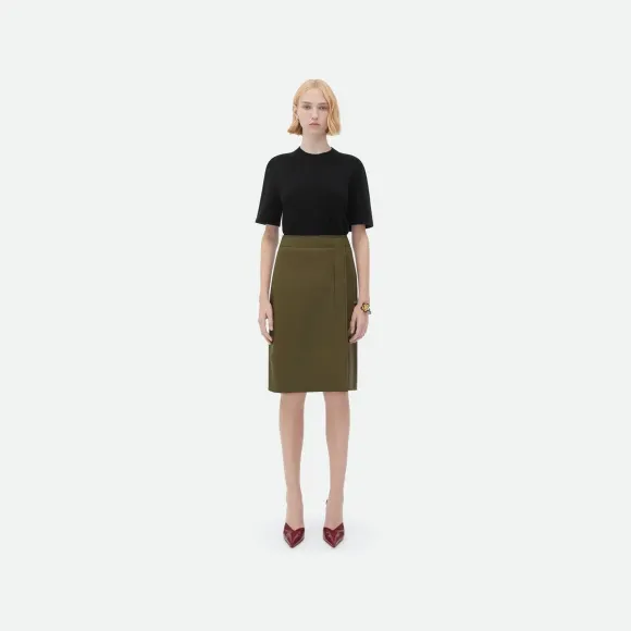 葆蝶家/Bottega Veneta • 皮革半身裙 727841V2E509523