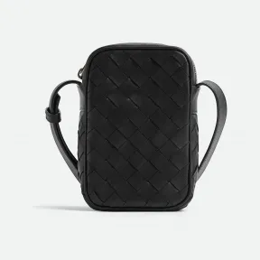 葆蝶家/Bottega Veneta Intrecciato编织拉链手机包 729296VCPQ38803