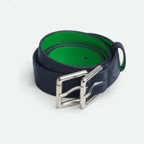 葆蝶家/Bottega Veneta Intrecciato编织双搭扣腰带 730774V2OT13724