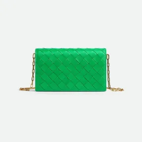 葆蝶家/Bottega Veneta Intrecciato编织链条迷你包 731118VCPP33722