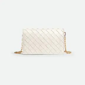 葆蝶家/Bottega Veneta Intrecciato编织链条迷你包 731118VCPP39143