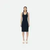 葆蝶家/Bottega Veneta 修身版型罗纹粘胶纤维中长连衣裙 739155V2R304246