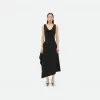 葆蝶家/Bottega Veneta 弹力棉质不对称中长连衣裙 743355V2T301000
