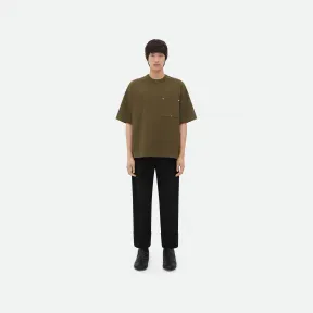 葆蝶家/Bottega Veneta 宽松版型厚实针织t恤衫 745093VKLZ09523