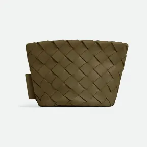 葆蝶家/Bottega Veneta 迷你Intrecciato编织水桶式手拿包 755472VCPP12856