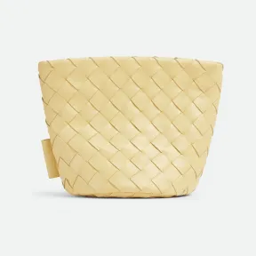 葆蝶家/Bottega Veneta 小号Intrecciato编织水桶式手拿包 755474VCPP17071