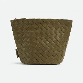 葆蝶家/Bottega Veneta 中号Intrecciato编织水桶式手拿包 755513VCPP12856
