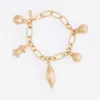 巴黎世家/Balenciaga December吊饰手环 - 金黄色 | 女士Seasonal Jewelry 479070-TZ99G-0027