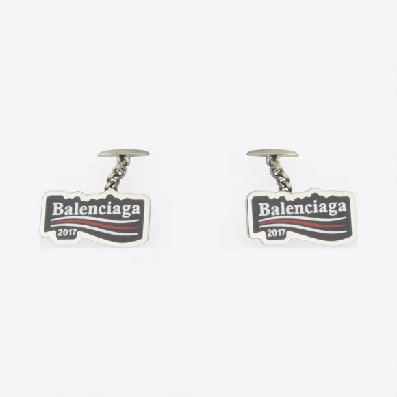 巴黎世家/Balenciaga 袖扣 - BLUE / WHITE / RED | 男士Sleeve Button 483003-TZ99M-4082